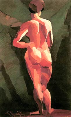 Nude, back view 1916 Nemes-Lamperth Jozsef