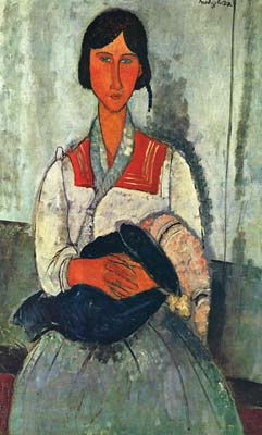 gypsy woman with a baby 1919