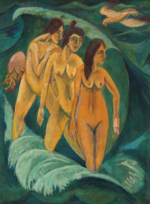 Three bathers