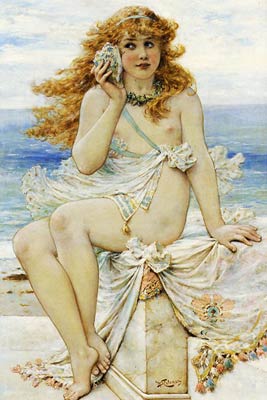 Nymph with Conch Shell William Stephen Coleman