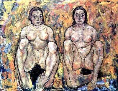 Sitting women Egon Schiele