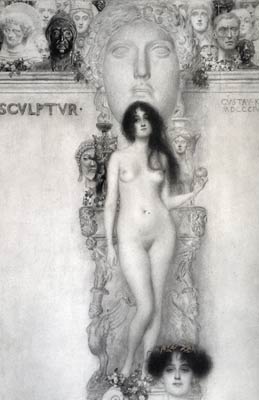 Allegory Of Sculpture Gustav Klimt