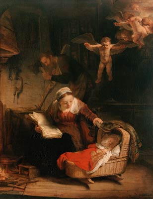 The Holy Family Rembrandt Harmenszoon van Rijn