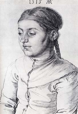 Portrait of a girl 1515, Albrecht Durer