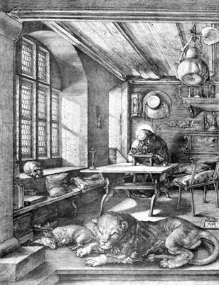 St jerome in his study 1514 by Albrecht Durer