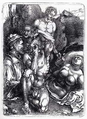 The desperate man 1515, Albrecht Durer