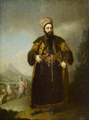 Portrait of murtaza kuli khan brother of aga mahommed the persia