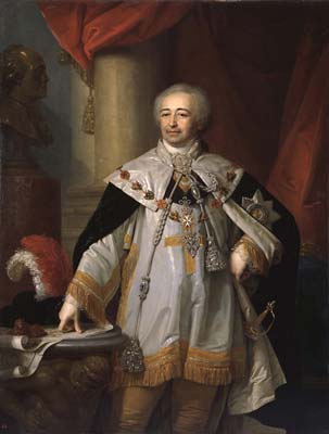 Portrait of prince a b kurakin 1799, Vladimir Borovikovsky