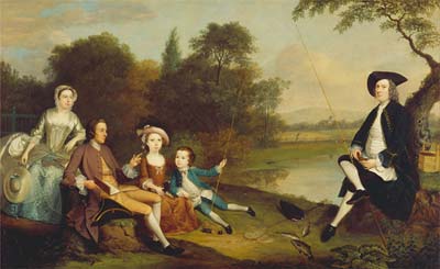 Portrait of a Family, Traditionally Known as the Swaine Family o