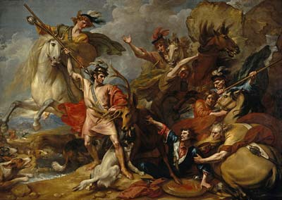 Alexander III of Scotland Rescued from the Fury of a Stag by the