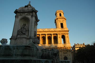 St Sulpice and fountain, Paris