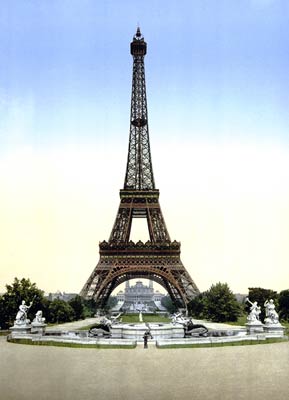 Eiffel Tower, full-view looking toward the Trocadero, Exposition