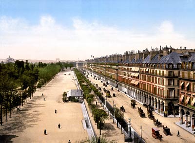 Avenue de la opera and the garden of the Tuileries, Exposition U