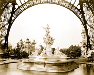 Fountain St. Vidal, Eiffel Tower, Paris Exposition, 1889