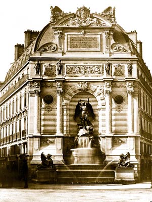 Fountain de Saint Michael Baldus, Edouard, 1813-1889, photograph