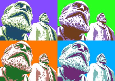 Marx and Engels Pop Art