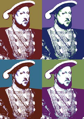 King Henry VIII British Monarch Pop Art