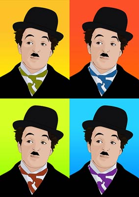 Charlie Chaplin Film Star Pop Art