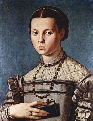Portrait of a girl with book