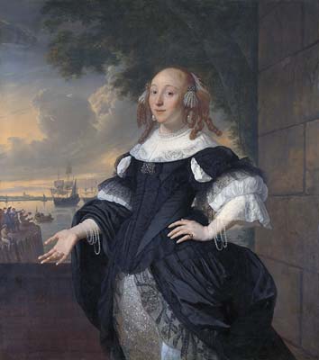 Geertruida den Dubbelde, de echtgenote van luitenant admiraal Ae