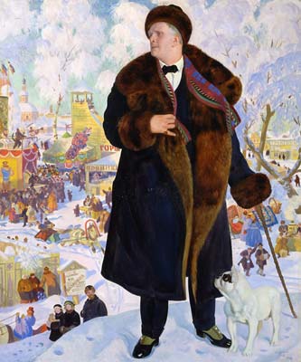 Boris Kustodiev Portrait of Fyodor Chaliapin