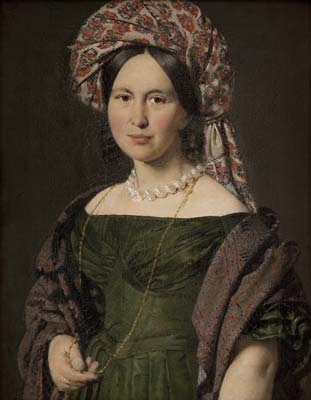 Lorenzen, kunstnerens hustru med turban