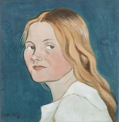 Mrs Arosenius, portrait of the artist's wife
