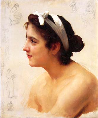 Study of a woman for offering to love