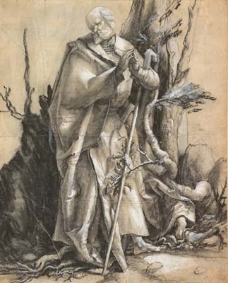 Bearded Saint in a Forest