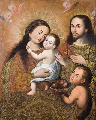 Holy Family with Saint John and a Goldfinch
