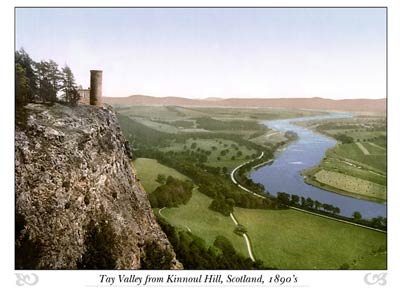 Tay Valley from Kinnoull Hill, Scotland