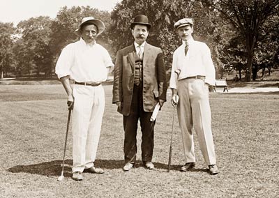 Golf match George Low, Baltusol; Jack Jolly, 1905
