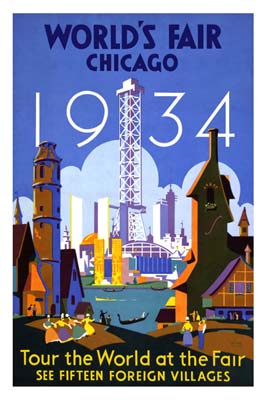 Chicago world fair 1934 Poster
