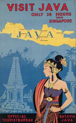 Visit Java, 36 hours from Singapore travel poster