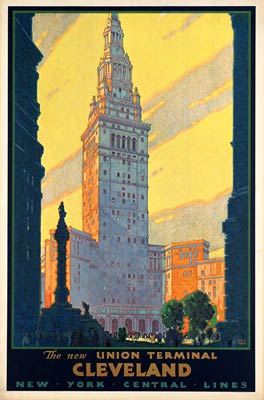Cleveland, The New Union Terminal travel poster