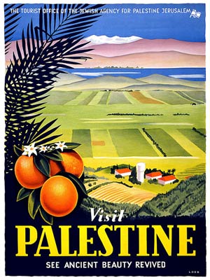 Visit Palenstine see ancient beauty revived travel poster