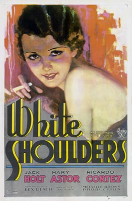 White Shoulders vintage film poster