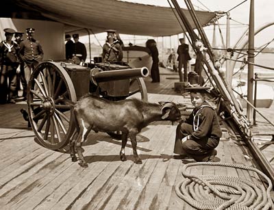 U.S.S. New York warship, Pitch the goat mascot