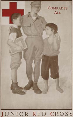 Junior Red Cross Comrades all - World War One Poster