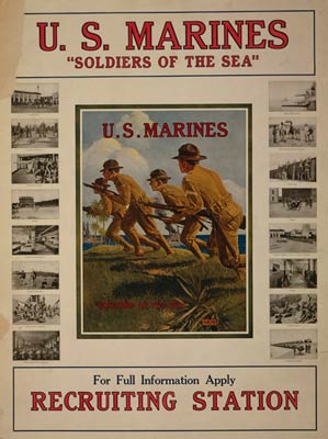 U.S. Marines - Soldiers of the sea World War I Poster
