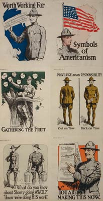 Worth working for - Uncle Sam and Company - WWI Poster