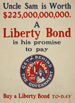 Uncle Sam is worth $225,000,000,000 WWI Poster