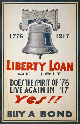 Liberty Bell - Buy a Bond - World War 1 Poster