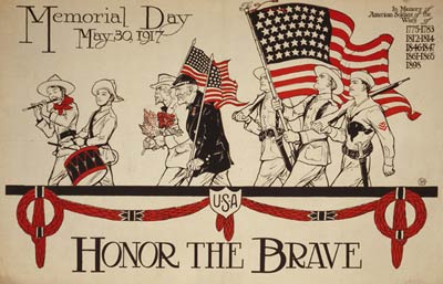 Honor the brave Memorial Day - World War I Poster