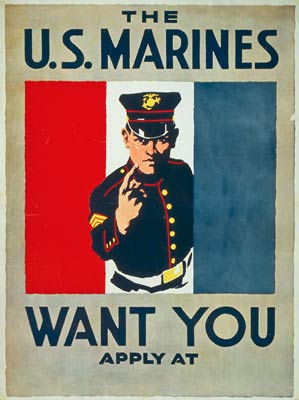 The U.S. Marines want you - World War One Poster