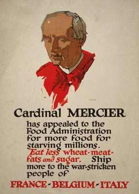 Cardinal Merciern World War 1 Poster