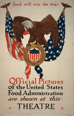 American Eagle - Food will win the war - WWI Poster