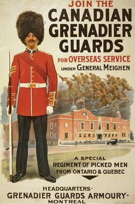 Join the Canadian Grenadier Guards War Poster