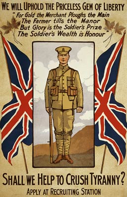 Crush tyranny - Canada - Soldier - WWI Poster