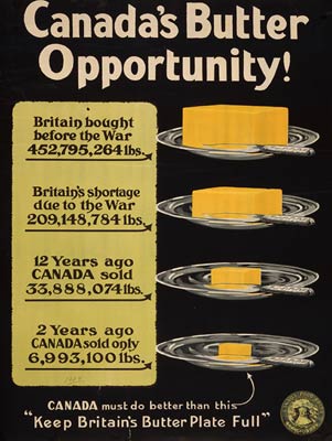 Keep Britain's butter plate full - Canadian Poster